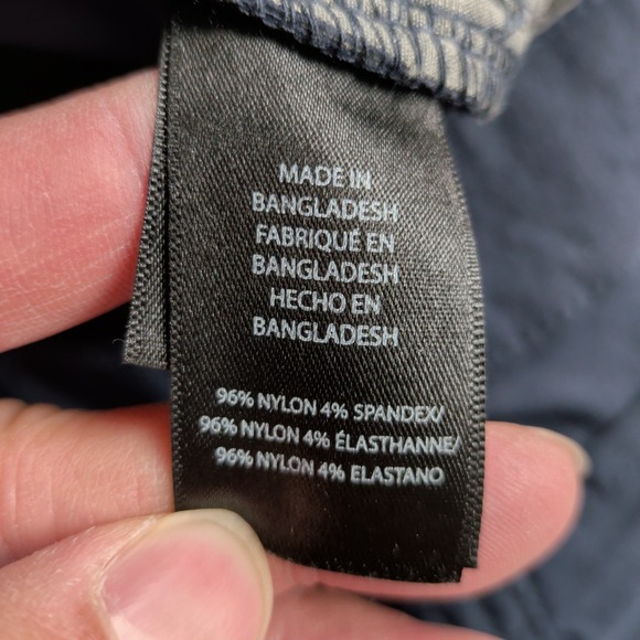 Kenneth Cole NEW Tech Pants Mens 34x32 4 Way Stretch Slim Fit Navy Blue Nylon - Picture 8 of 14